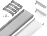 Алюминиевый профиль накладной гибкий для светодиодной ленты до 15мм Ambrella Illumination GP1600AL
