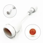 Белт-Лайт UNIBELT 10м, Провод Белый Каучук, Шаг 25 см, 40 Подвесных Патронов, IP65