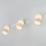 Спот на штанге Eurosvet 20025-20026 20025/3 белый с золотом (220V, круглые)