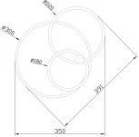 Потолочный светильник светодиодный с пультом Escada CONTOUR 10213/2LED BL Chrome (регулировка яркости, 220V)