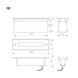 Встраиваемый светильник уличный Arlight LTD-LINE-TILT 024944 (LED, 220V, IP67)