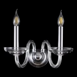 Бра Crystal Lux ARABESQUE AP2 CHROME (220V, подсвечник, свеча)