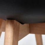 Стул TULIP (mod. 73) желтый (дерево/пластик/ПУ)