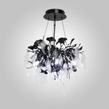 Подвесная люстра AM Group WOODSTAR WOODSTAR D400 BK (220V, на тросе, листья)