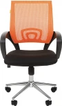 Компьютерное кресло CHAIRMAN 696 хром (Металл,Пластик,Ткань,Сетка/Оранжевый)