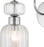 Бра Escada Gloss 1141/1A Chrome/Clear 1x60Вт E14, металл/стекло, хром/прозрачный (220V)
