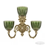 Бра Bohemia 7203 7203B16/2+1/210 G P1 U Clear-Green/H-1K