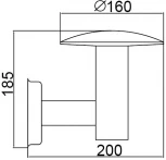 Настенный светильник уличный светодиодный Oasis Light INOX LED ST031001 SS