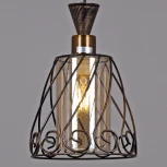 Подвесной светильник Reluce 03609-0.4-01 BK+GD (220V, на проводе)