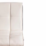 Стул барный BARBER (mod. KY711D) белый/черный/хром (металл/экокожа)