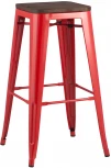 Стул барный Stool Group TOLIX WOOD красный глянцевый УТ000001195