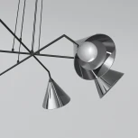 Подвесной светильник Wi-Fi Eurosvet Enigma 70161/6 (220V, управление смартфоном, голосовое управление, умный дом - Minimir Home, Алиса, Маруся, Салют, на проводе)