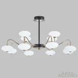 Потолочная люстра на штанге Arte Milano 273908/12 BK/GD (LED, 220V, шарики)