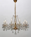 Подвесная люстра Favourite Monreal 1735-10P (220V, хрусталь, на цепи, подсвечник, свеча)