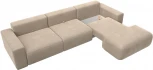 Диван угловой Лига-036 НПБ Классик Лонг правый угол (Бежевый/Велюр) Лига Диванов арт.121390