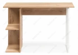 Письменный стол Woodville Челси Лофт белый матовый / дуб делано светлый 473483