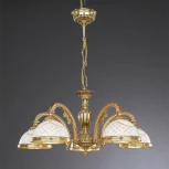 Подвесная люстра Reccagni Angelo 7102 L 7102/5 (220V, на цепи, узор в клетку)