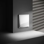 Перекрестный переключатель одноклавишный (белый глянцевый) Voltum S70 VLS010501