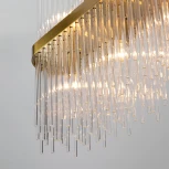 Подвесная люстра Wi-Fi на штанге Bogate's Allure 486/8 (220V, управление смартфоном, голосовое управление, умный дом - Minimir Home, Алиса, Маруся, Салют)