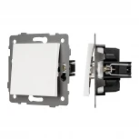 Механизм выключателя одноклавишный проходной SWT-MKP1-PL-WH-V (250V, 10A) (Arlight) 049871