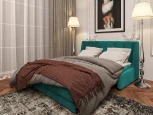 Кровать-диван прямой изумрудный, 160 D1 Венеция AAA41323002 Premier 19
