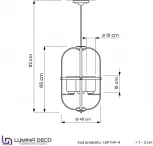 Подвесная люстра Lumina Deco LDP 1141-4 BK+MD