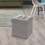 Пуфик Dreambag складной Серый Велюр 13257