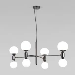 Подвесной светильник Eurosvet Bubble 30182/8 черный жемчуг (220V, на тросе, шарики)