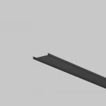 Рассеиватель для профиля 50×50 черный, 2 м Maytoni 642048