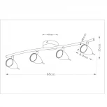 Спот на штанге Arte Lamp Regista A1966PL-4GY (220V)