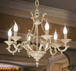 Подвесная люстра Nervilamp 7305 7305/6 (220V, на цепи, подсвечник, свеча)