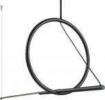 Подвесной светильник iLedex Zoom 8075P/S-18W-3000K MBK-WH (220V, на тросе, кольцо)