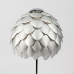 Интерьерная настольная лампа артишок 01099/1 Bogate's Cedro серебряный / хром (220V, выключатель)