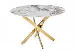 Стол обеденный IST-CASA Элис DT-2850, 120х120х75 см, белый мрамор