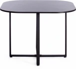 Комплект (стол, 4 стула) QUADRON (mod. PT14) Tetchair (МДФ,Металл,Велюр/Синий,Черный) арт. 21300