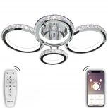 Потолочная люстра Natali Kovaltseva INNOVATION STYLE 83009 (регулировка яркости, LED, 220V, пульт управления, умный дом - LampSmart, кольцо)