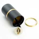 Светильник потолочный Feron ML186 Barrel ZEN 48639 MR16 GU10 35W чёрный, золото (220V, круглые)