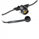 Гирлянда Uniel UDL-K121 10/E27/5M 5C IP65 BLACK BELT-LIGHT