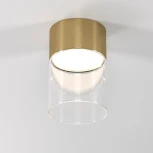 Светильник потолочный светодиодный Elektrostandard Lumen 25047/LED 10W 4000К латунь/прозрачный (220V, круглые)