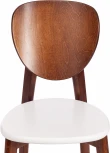Обеденный стул Tetchair DIAMANTE (Бук/Коричневый,Белый)