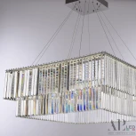 Подвесная люстра светодиодная APL LED Sicilia SH10.86.C.Ni.4000 (220V, хрусталь, на тросе)