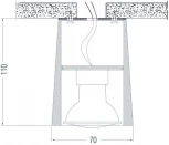Потолочный светильник Donolux N1594 N1594-Chrom (220V, круглые)