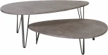 Стол журнальный Шеффилд серый бетон/черный от фабрики Mebelik