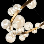 Подвесная люстра ST Luce Necton SL1165.303.24 (220V, на тросе, шарики, молекулы)