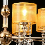 Подвесная люстра ILLUMICO IL6219-8P-27 GD (220V, на цепи)