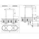 Подвесная люстра Lumien Hall Lariana LH3038/8PR-NK-CL