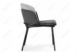 Стул Woodville на металлокаркасе Сиолим графитовый / светло-серый / черный глянец 494472