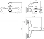 Смеситель Damixa RedBlu Palace One 411000000 для ванны с душем