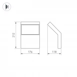Архитектурная подсветка Arlight LGD-ECRAN-WALL 029989 (LED, 220V, IP65)