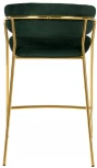 Стул полубарный Turin зеленый с золотыми ножками Bradex Home FR 0908